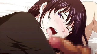 He washes his dick with just her mouth (exclusive hentai)