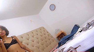 Tiny Latina Teen Cutie Sucks Cock POV