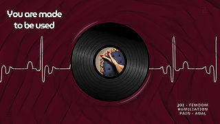 You are made to be used - Femdom JOI anal humiliation