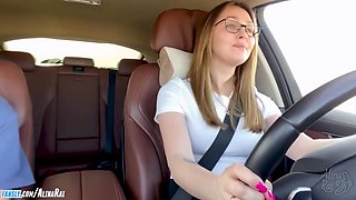 -more, More, I Want Deeper! Fucked Stepmom In Car After Driving Lessons
