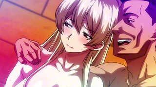 Wild hentai: watch sexy blonde girl with huge tits gets her pussy destroyed with huge cock and gets creampied
