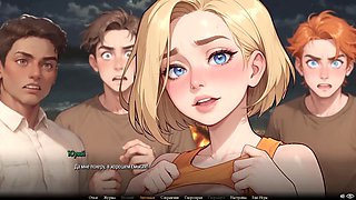 Natural boobs and hentai bondage fantasy with a naughty redhead