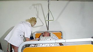 German old Grandpa seduce his Nurse to Fuck