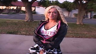 Attractive Crista's big tits trailer