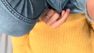 Best Friends SIster Gives Me A Footjob With Sex
