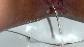 Compilation of Close-up Pissing in Lingerie! POV!