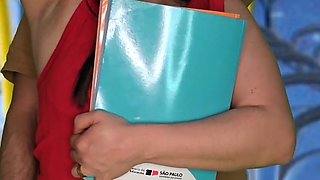 Student Being Groped on the Bus in Public!