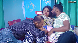 Desi Indian Biggest Boobs Horny MILF Bhabhi Hardcore Facial Fuck with Two Devar ( Hindi Audio Full Movie )