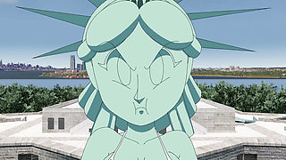 4th of July by Statue of Liberty Hentai Animation