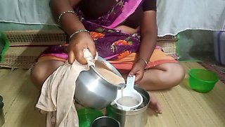 Saree Aunty Hardcore with Stepbrother Show Hairy Pussy