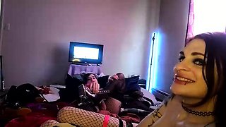 Sexy Small Tit Brunette Teen Sucks And Fucks