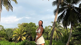 Outdoor Flashing, Modeling, Spitting on Boobs, Fake Cum Play