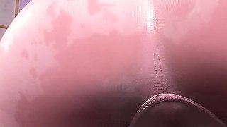 I Get Wet in Tight Pink Yoga Pants and No Underwear - Watch Me Strip Slowly