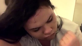 Sucking Him Off POV - Amateur Blowjob Video
