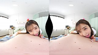 Alluring asian beauty crazy VR clip