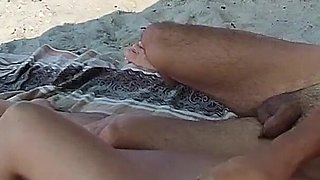 My Stepfather Touches My Pussy on a Beach Among Strangers with Intense Orgasm