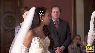 BRIDE4K. A couple starts fucking in front of the guests after the wedding ceremony