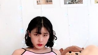 Japanese teen hello mikity toyed and facialized