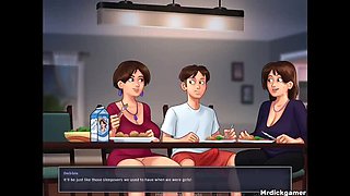 Stepmom and Her Best Friend Threesome with Big Tits - Hot Indian MILF Fuck