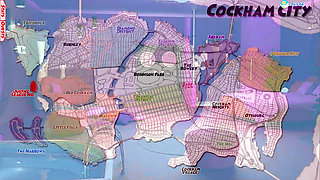 Bitch Swallows Cock, Jerks off with Her Legs and Bounces Her Ass Cockham Superheroes 25