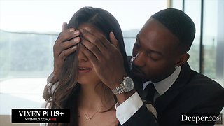 Deeper. Charlotte Mae Is Blind-folded And Passed Around In Intense Gangbang: Porn