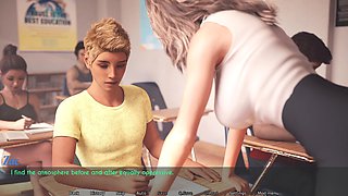 Adult 3D hentai featuring a naughty cougar and her big boobs in a public setting