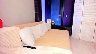 Sexy solo girl loving masturbation with toys
