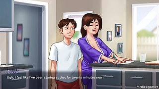 SUMMERTIME SAGA Stepmom with huge tits hot sex