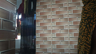 Desi girl removing cloth in kitchen private video
