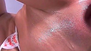 Cute Redhead Taking a Huge Dildo with a Fucking Machine
