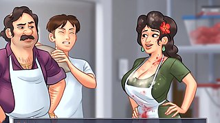 Sultry voice summer adventure featuring gamer girls and big boobs