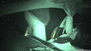 Parking Lot Gangbang Filmed with Nightshot Cam