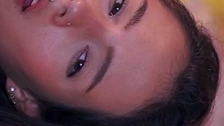 Chubby Brunette Big Boobs Dildo Masturbation