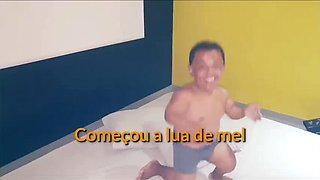 Paty Bumbum Wedding Night Anal with Dwarf Zezinho Teves - Big Ass Latina Amateur Sex