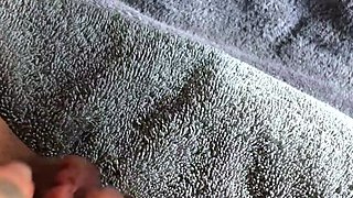 Perfect blond making solo masturbation