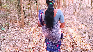 Indian Outdoor Sex. Desi Beautiful Bhabi Fucking Husbend's Small Stepbrother Big Dick in Forest. Teludu Dirty Talks.