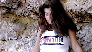 Carla the Young French Girl Carla Filmed with the Mmm100 Tshirt