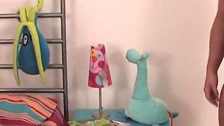 Maggie 18yo Teen Sucks Older Guy and Swallows Cum