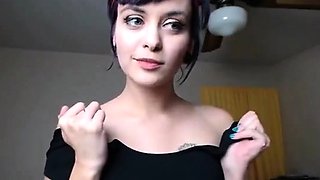 HOT Cam Girl Deepthroating WHOLE 11 Inch Dildo