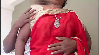 Cheating wife in red saree enjoys steamy affair with ex-lover