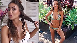 Pia Muehlenbeck in a jacking off challenge