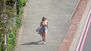 Elle Hunter Flashing In Public