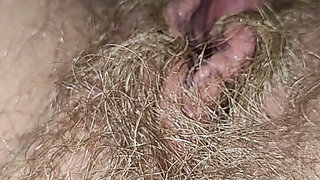 Big Load of Pee From Hairy Pussy
