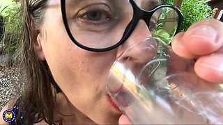 Mature Busty Tina Is A Hairy Cougar With Big Natural Tits And A Hairy Pussy - MatureNl