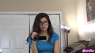 Ava’s Glasses Stay On As Brian Cums On Her Pretty Face In POV!
