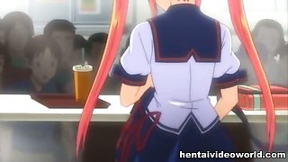 Hot hentai school girl masturbation in public