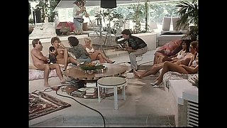 Vintage Orgy for Two Masked MILFs and Milly D'abbraccio Fucked and Cummed in Mouth by Big Cocks