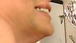 Hot Housewife Fucked and Cummed in Mouth and on Big Tits by Cuckold Husband and Cop with Huge Cock