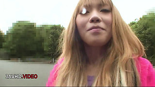 Hairy pussy Saki Oshiro seduces in Japanese bath hardcore then rides dick POV