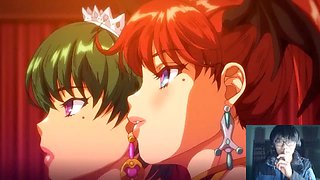 Wild ass fuck threeway action in anime style with Kei27